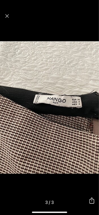36 Beden Mango suit pantolon