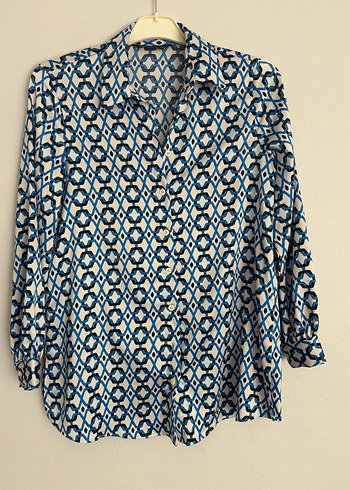 LC Waikiki Mavi Zincir Detaylı Uzun Kollu Denim Tunik