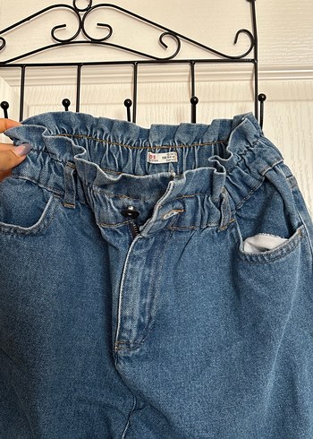 Defacto Kadın Mavi Bol Kesim Midi Kot Pantolon