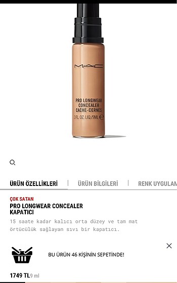 Mac prolong wear kapatıcı