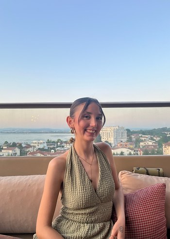 V Yaka Kolsuz Mini Haki Tulum - Görsel 6