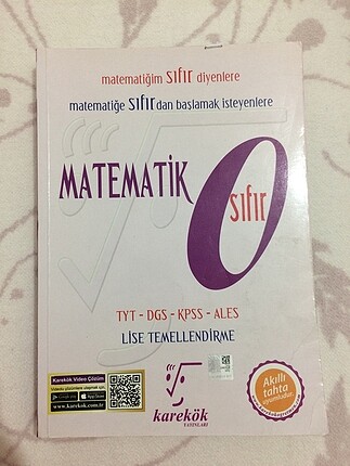 Karekök Sıfır Matematik soru bankası