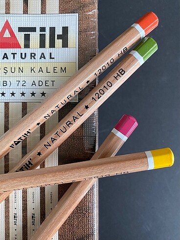 Beden Renk Fatih Natural Kurşun Kalem HB 72li