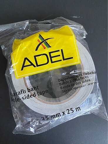 Adel 25mm 25m Çift Taraflı Bant