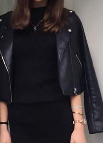 Pull and Bear deri ceket 
