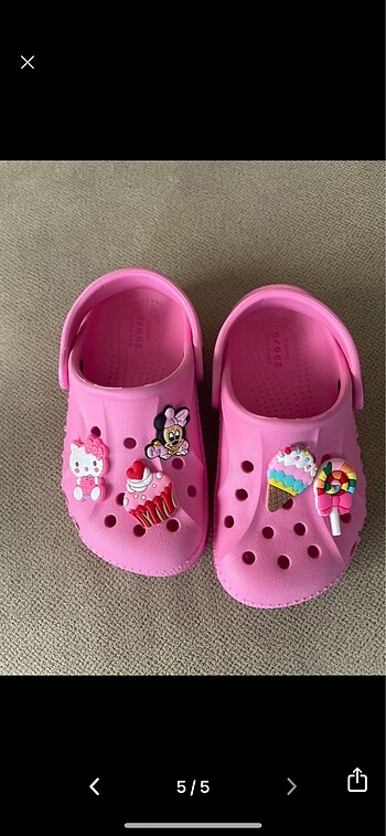 Crocs kız çocuk terlik