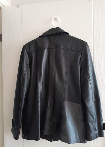 Derimod Siyah Deri Kadın Biker Ceket