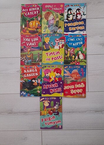 10 adet hikaye kitabı 30 tl