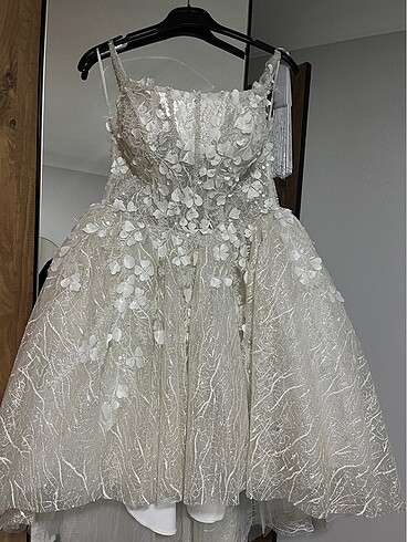 Tasarımcı Bride elbisesi - gelinlik olarakta kullanılabilir