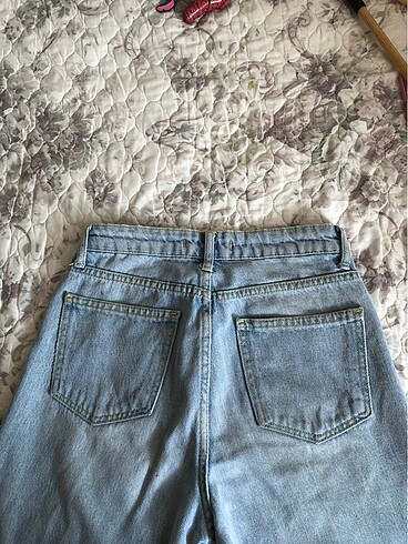 26 Beden Addax mavi mom jean