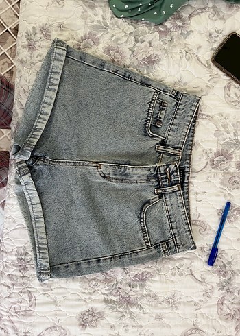 Kadın Mini Denim Şort - Görsel 2