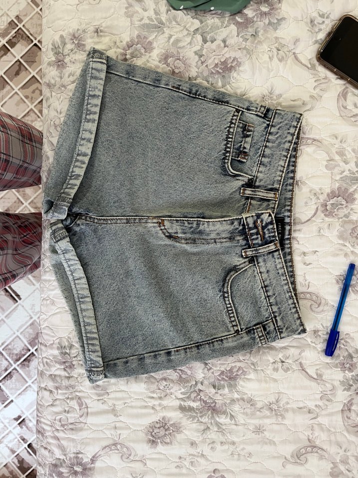 Kadın Mini Denim Şort - Görsel 3