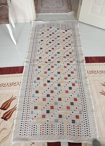 Beden çeşitli Renk Jut Kilim 90x200