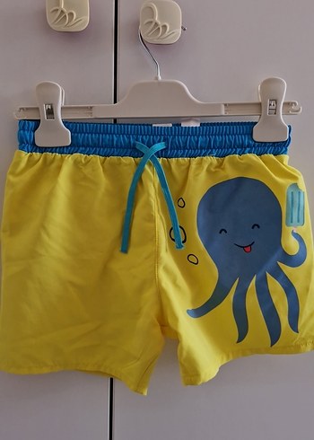Sarı Desenli Erkek Çocuk Şort
