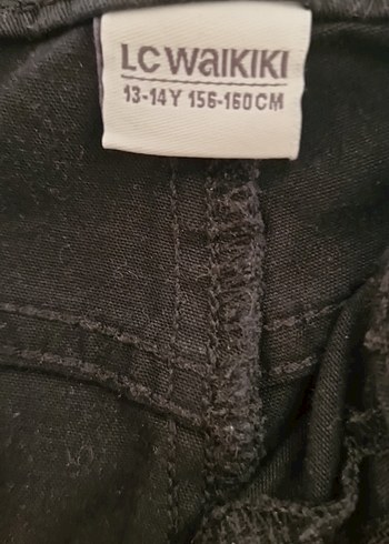 LC Waikiki Siyah Midi Boy Kadın Denim Pantolon