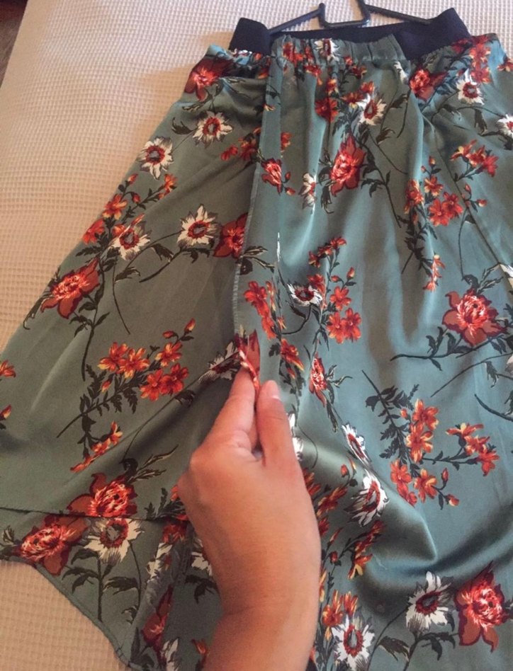 Çiçek Desenli Uzun Etek - Görsel 4