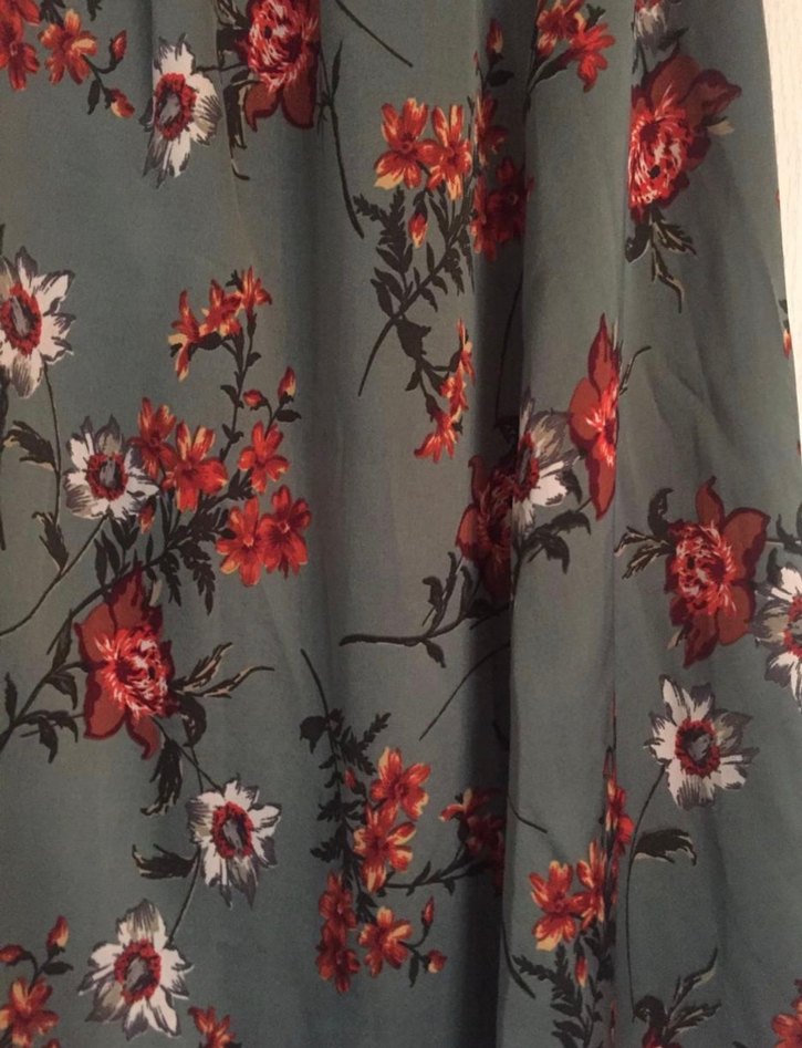 Çiçek Desenli Uzun Etek - Görsel 2