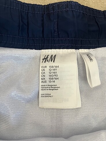 H&M Mayo Şort 12-14 Yaş - Görsel 8