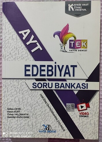 AYT Edebiyat Soru Bankası