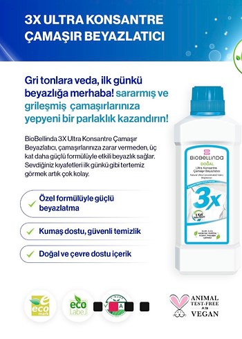 Zara Biobellinda 3X çamaşır temizleyici