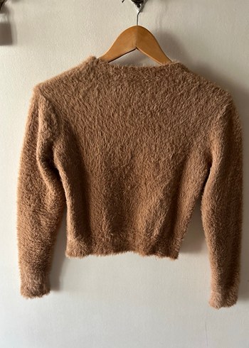 Kahverengi Kadın Yün Kazak - Görsel 2