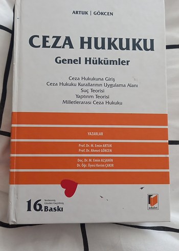 Ceza Hukuku Genel Hükümler Kitabı 16. Baskı