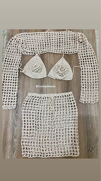 Pareo takımı ve bikini takımı