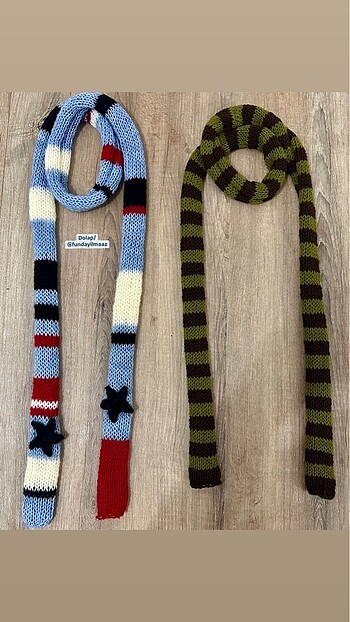 American Vintage Skinny atkı yıldız atkı
