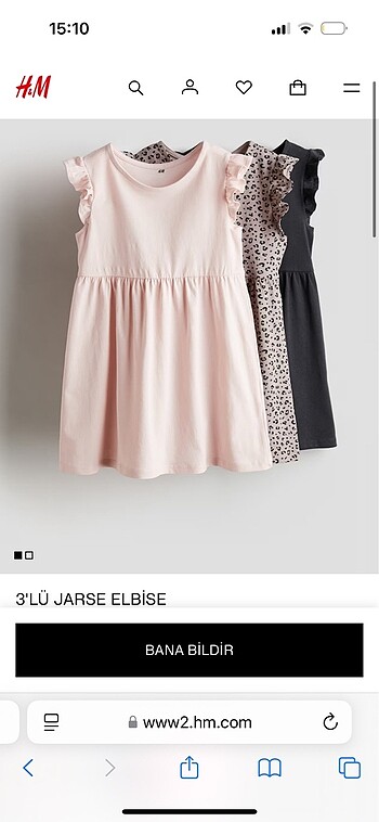 Kız çocuk elbise h&m