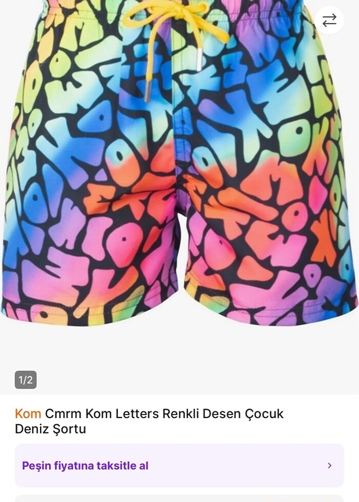 Erkek çocuk deniz şortu - Görsel 4