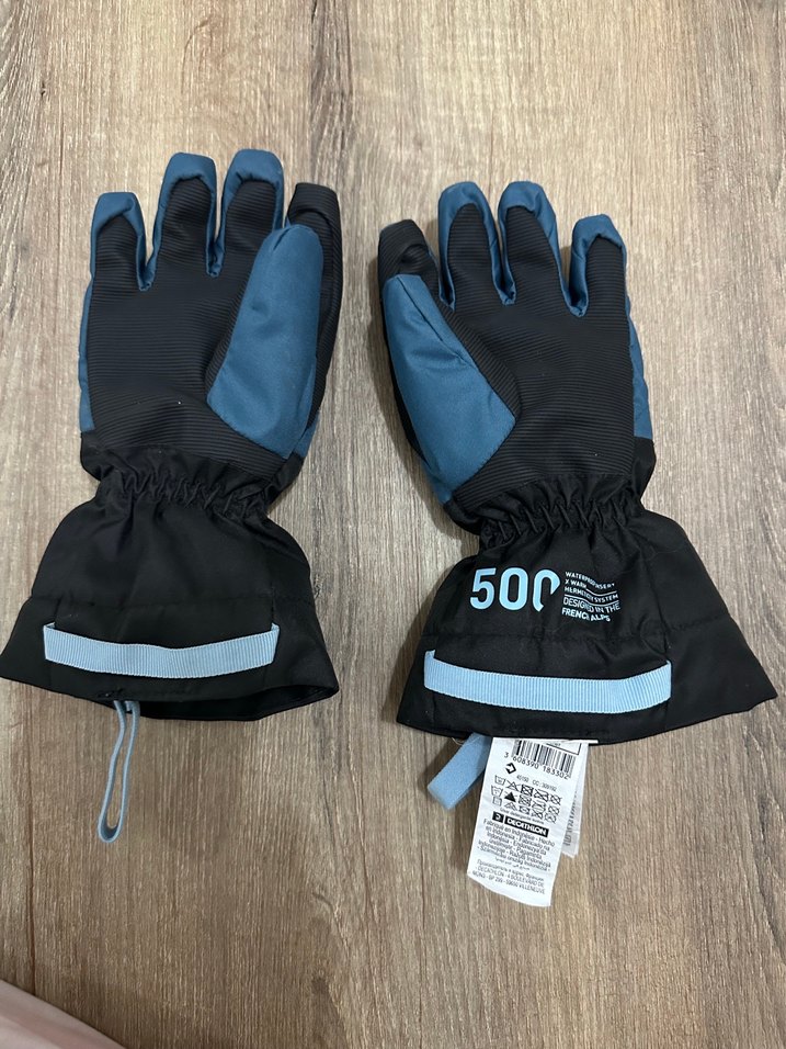 Decathlon Mavi Çocuk Kayak Eldiveni - 500 - Görsel 3