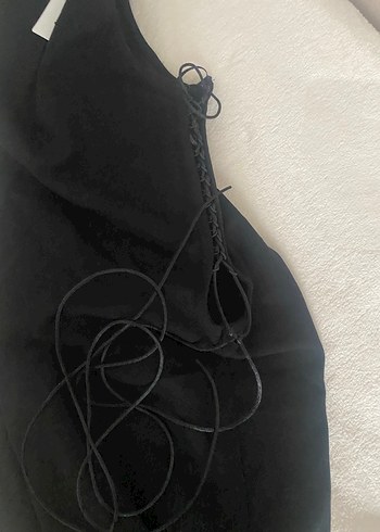 Siyah Kadın ADLUzun Kolsuz Elbise M - Görsel 6