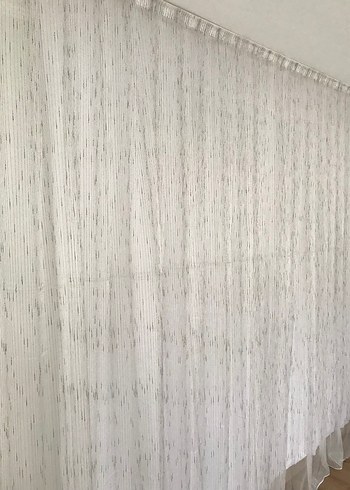 Gri Tonlu Beyaz Modern Perde - Görsel 2