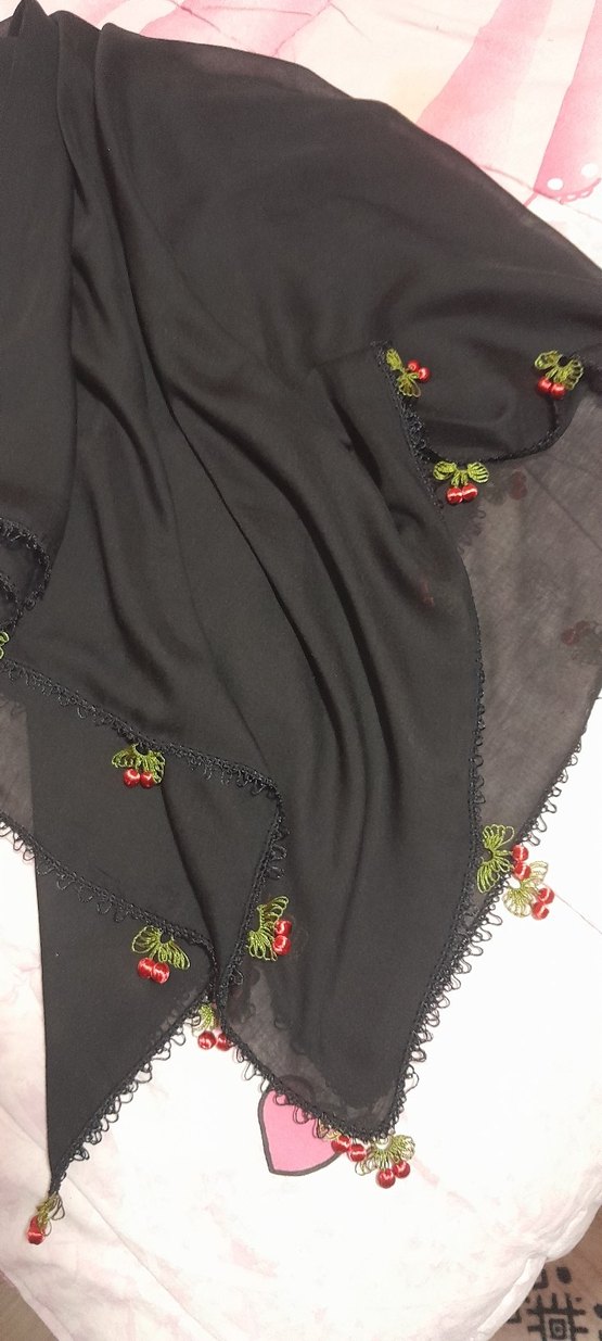 iğne oyası tülbent yazma - Görsel 2