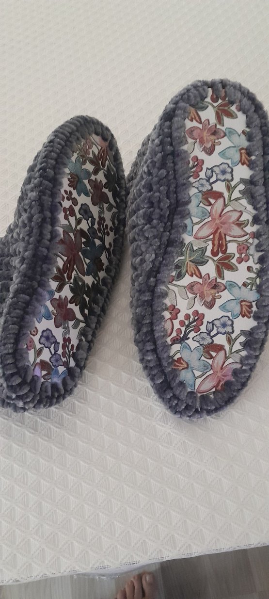 Gri Erkek Örgü Ev Botları - Görsel 3