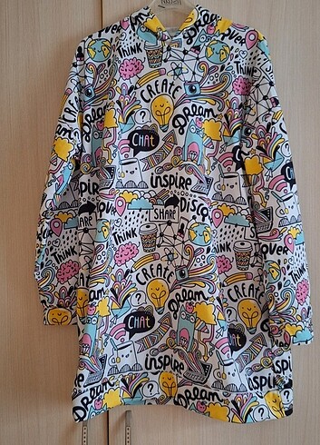 Diğer Uzun Kapşonlu Sweetshirt