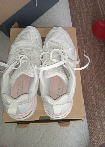 Beyaz Bağcıklı Spor Kadın Spor Ayakkabı - Görsel 7