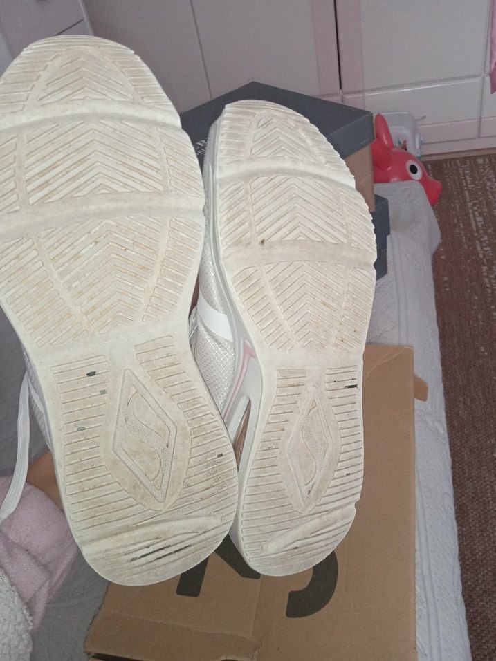 Beyaz Bağcıklı Spor Kadın Spor Ayakkabı - Görsel 2