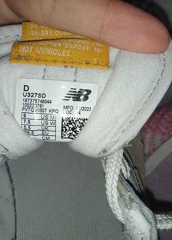 New Balance U327SD Gri Kadın Spor Ayakkabı - Görsel 5