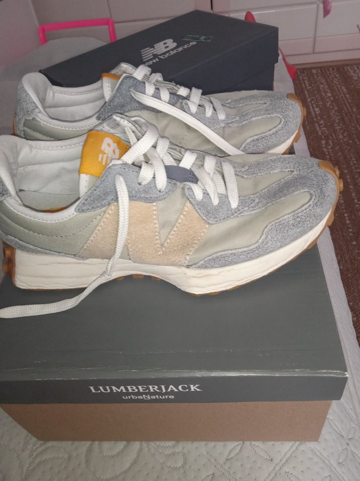 New Balance U327SD Gri Kadın Spor Ayakkabı - Görsel 3