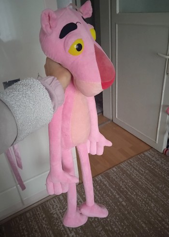 90 cm Pembe Panter Peluş Oyuncak - Görsel 6