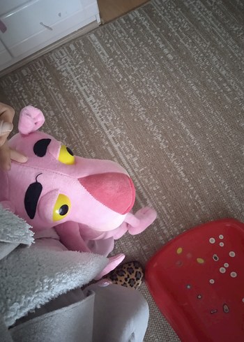 90 cm Pembe Panter Peluş Oyuncak - Görsel 5