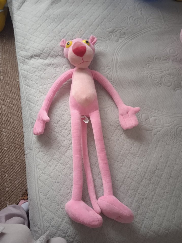 90 cm Pembe Panter Peluş Oyuncak - Görsel 2
