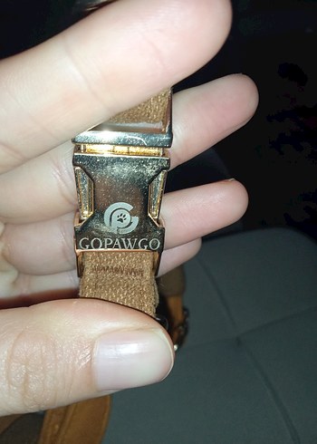 GoPawGo Parlak Kahverengi Köpek Tasması - Görsel 6