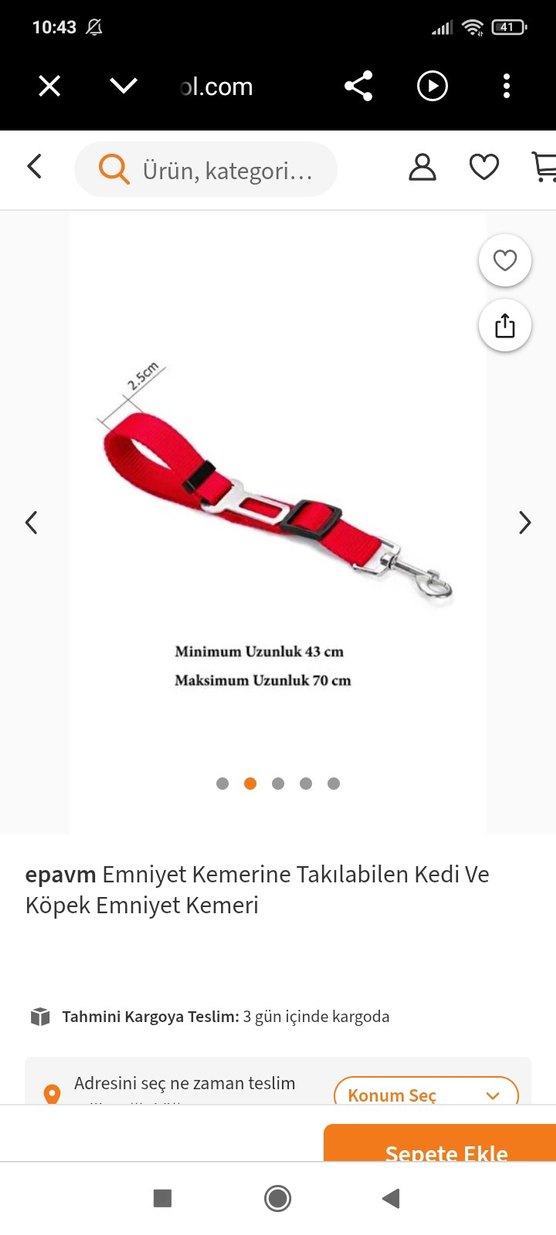 GoPawGo Parlak Kahverengi Köpek Tasması - Görsel 2