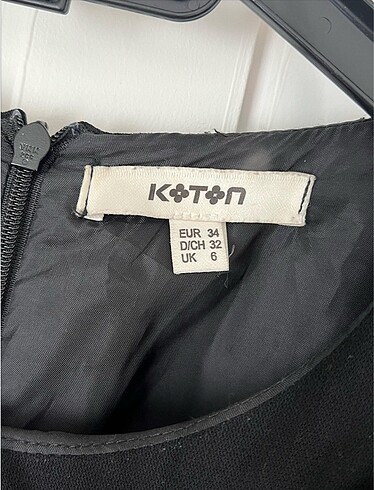 34 Beden siyah Renk Koton elbise