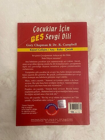  gary chapman & dr. r. campbell - çocuklar için beş sevgi dili