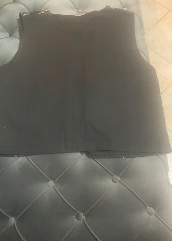 Nakış İşlemeli Siyah Bohem Kolsuz Yelek - Görsel 7