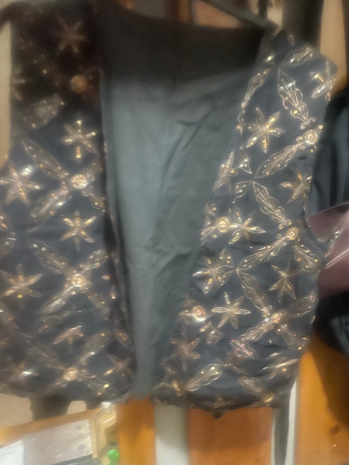 Nakış İşlemeli Siyah Bohem Kolsuz Yelek - Görsel 4