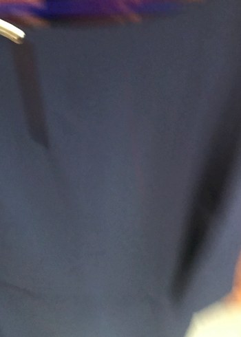 Düğmeli Lacivert elbise - Görsel 2